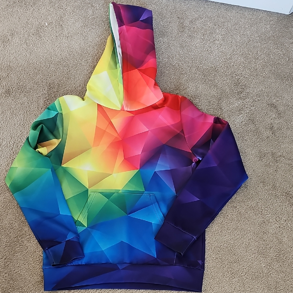 Multicolor Geometric Hoodie